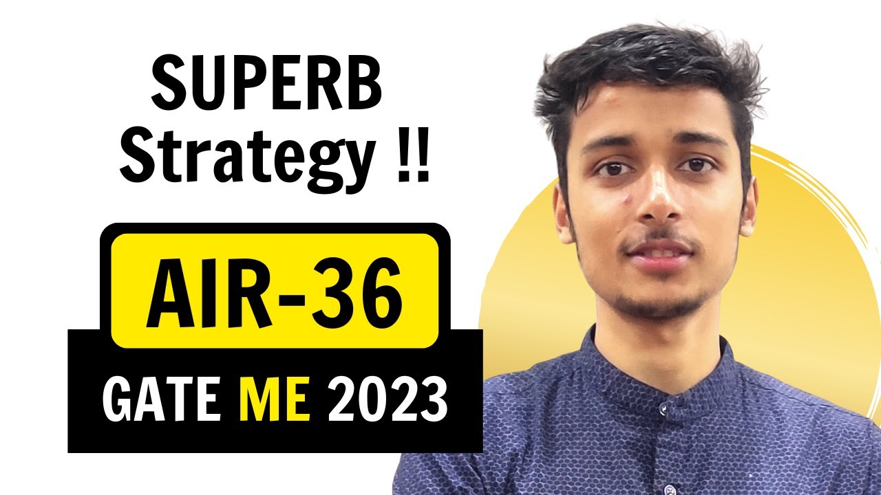 GATE AIR - 36 (ME) Superb strategy & Tips | Ekmishal Raj Pandey | GATE Topper from Exergic