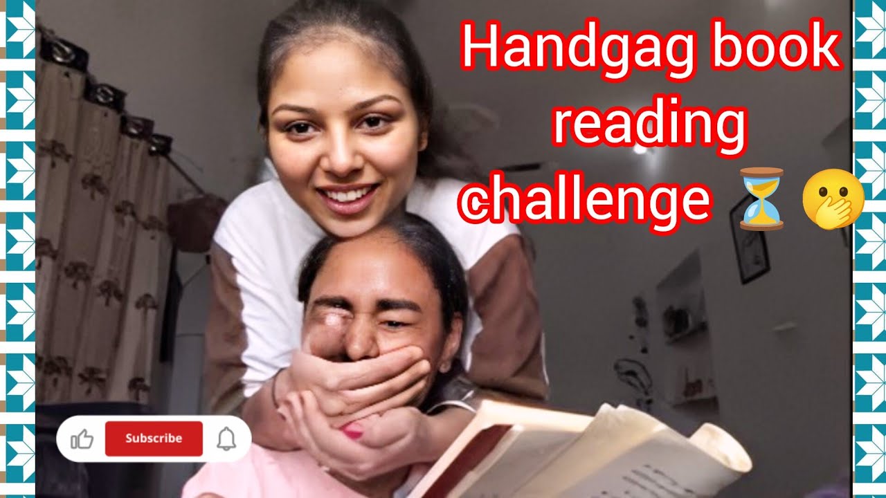 Handgag book 📖 reading challenge ⏳🫢#tranding #challenge #funnyvideo #funnychallenge
