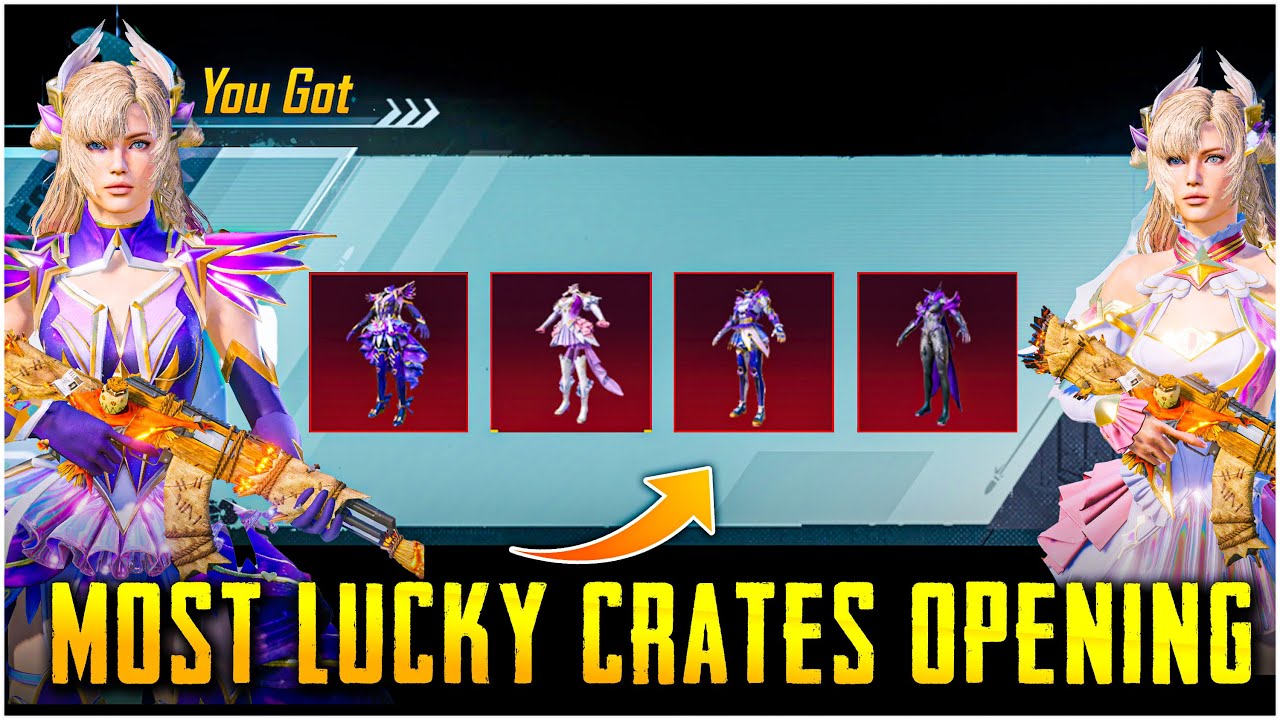 😱 OMG MOST LUCKY CRATES OPENING EVER IN MY LIFE CRYSTAL POWER LUCKY SPIN | CRATE OPENING PUBG/BGMI