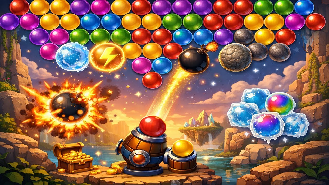 Arkadium&rsquo;s Bubble Shooter Gameplay | Satisfying Bubble Pop Puzzle Game - 05