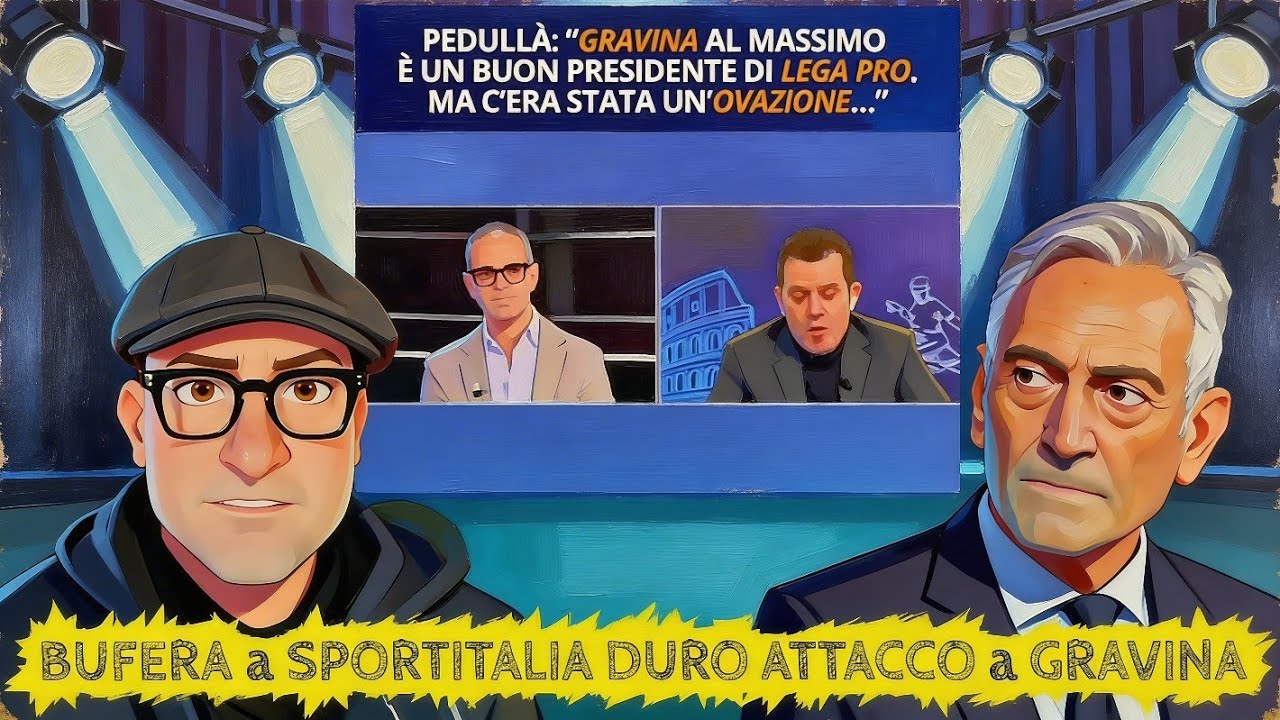 🚨BUFERA a SPORTITALIA 🔥 DURO ATTACCO di PEDULLÀ a GRAVINA‼️ STA CROLLANDO TUTTO
