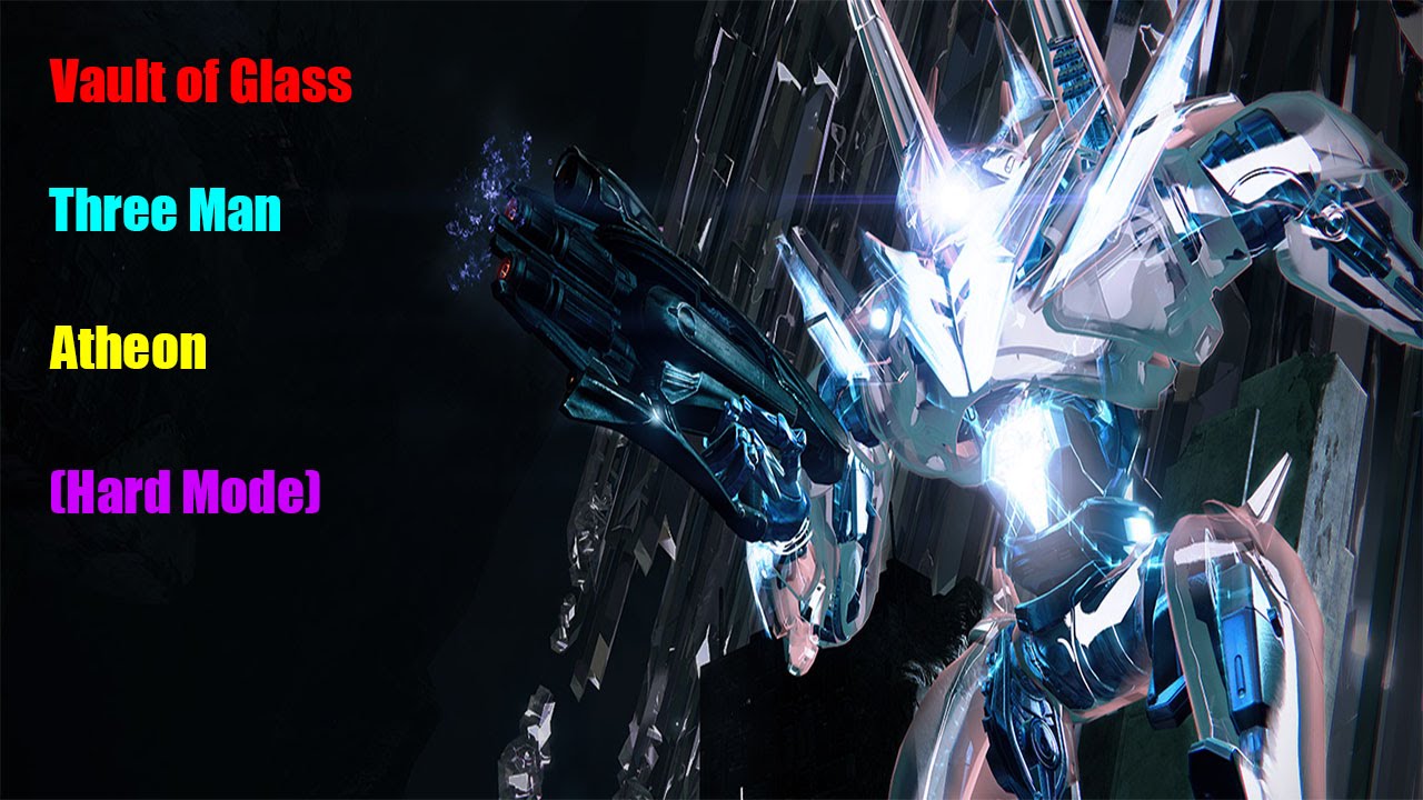 Destiny - Vault of Glass Hard Mode 3 Man Atheon!! (Plate Holder POV)