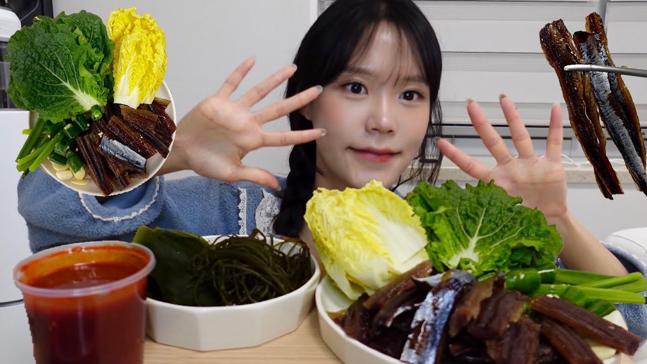퇴근하고 혼술..🍶 쫀득쫀득한 과메기 먹방 🤎 Gwamegi (Half-dried Saury) MUKBANG ASMR EATINGSHOW