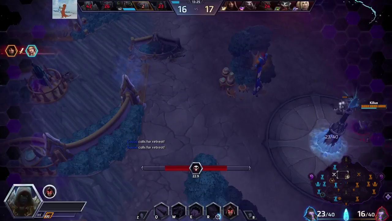 Misha Lynn Pom Model Purple Army Cx ScYx17 Playing Heroes of the storm