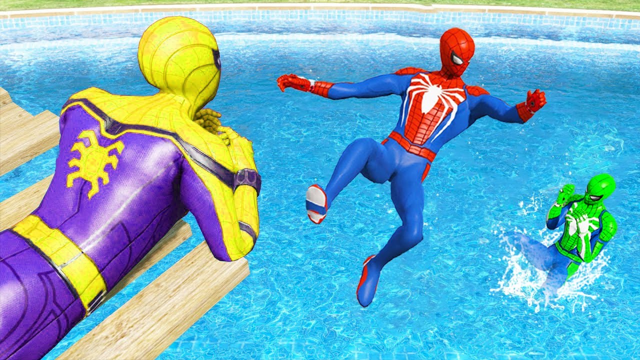 1200 Seconds of SPIDERMAN CRAZY JUMPS/FALLS (GTA 5 Spider-Man Fails) #3