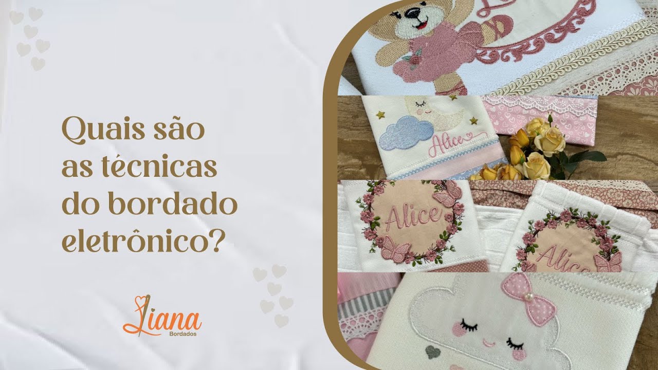 Quais são as técnicas do bordado eletrônico que eu posso fazer e vender mais?
