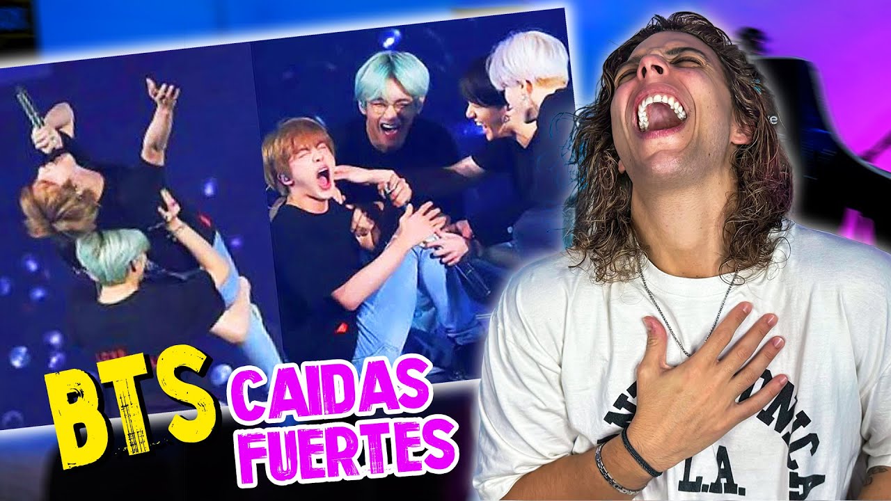 Las CAIDAS más DIVERTIDAS de BTS arriba del ESCENARIO (Reaccion) | Fede Sicaro