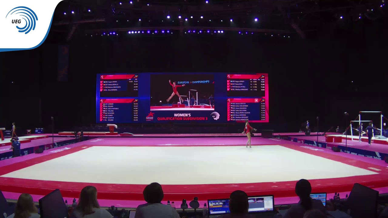 Nina DERWAEL (BEL) - 2018 Artistic Europeans, qualification floor