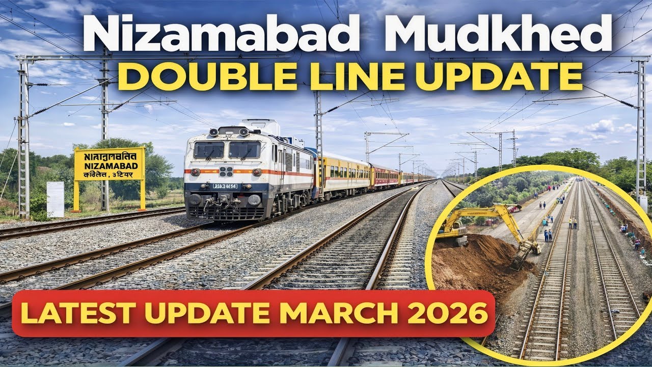 Nizamabad Mudkhed Double Line Update | Junaid vlogs