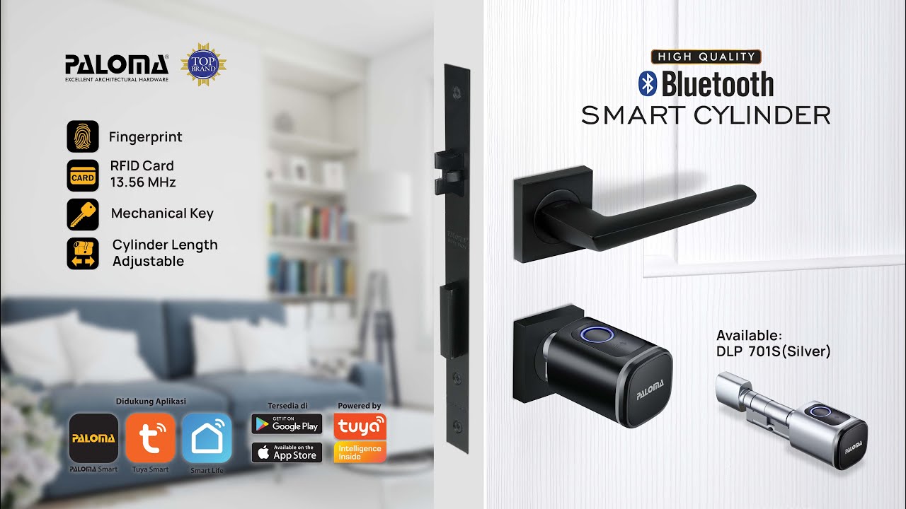 Smart Cylinder Lock PALOMA seri DLP 701B/S (PALOMA Smart Cylinder Lock)