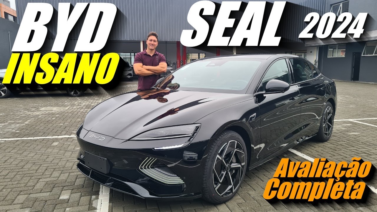 BYD SEAL 2024 - 0 a 100 em 3,8s! 531 Cavalos de potência e por menos de R$ 300 Mil Reais. Insano!!!
