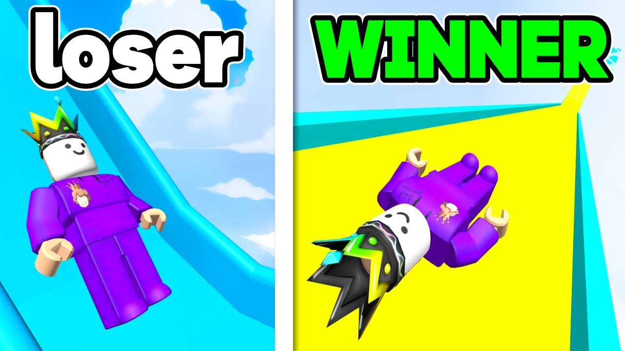 Roblox I Slide down the BIGGEST Slide