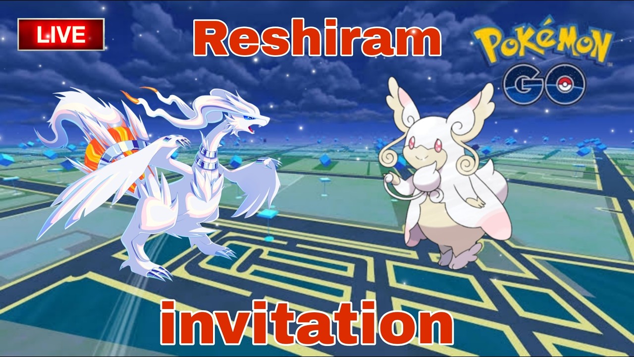 🔴Live Reshiram & Shadow dialga Raid  invitation  by  #raj4t5   in  #pokemon go