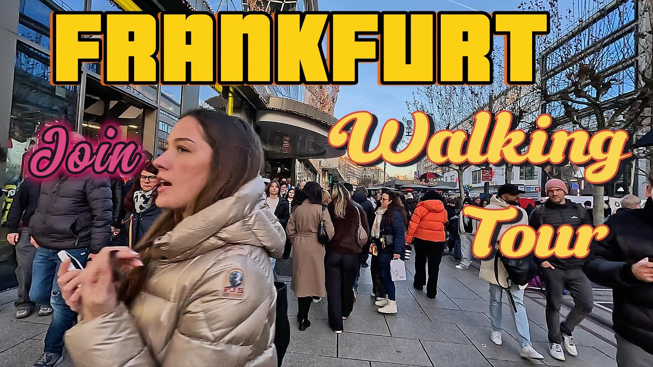 Frankfurt Winter Walk Exploring Altstadt, Römerberg & Zeil [4K]