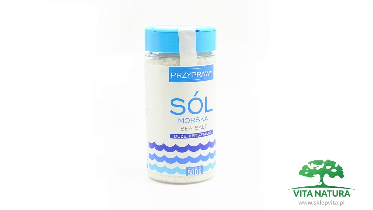 S&Oacute;L MORSKA DUŻE KRYSZTAŁKI 500G  - www.sklepvita.pl