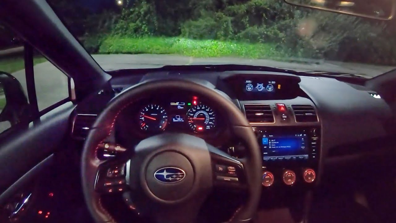 2020 Subaru WRX Series.White - POV Night Drive (Binaural Audio)