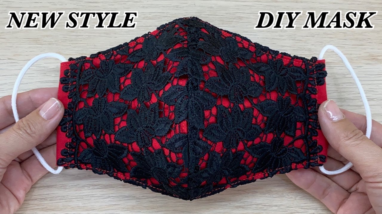 New! Fashion Lace Face Mask | Diy Breathable Face Mask Easy Pattern To Make Sewing Tutorial At Home|