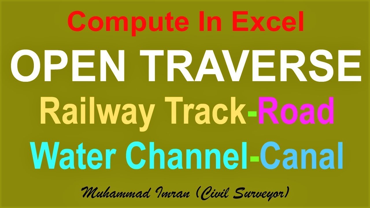 How to Calculate Open Traverse in Excel