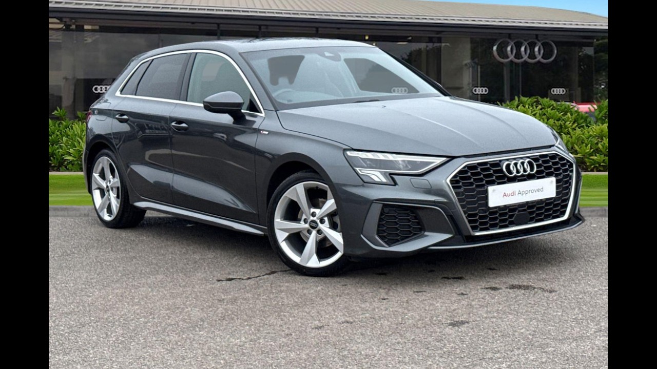 Подержанный Audi A3 Sportback S line 35 TFSI 150 л.с., 6-ступенчатая коробка передач, одобренный ...