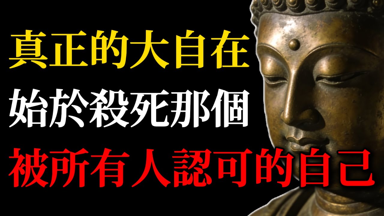 金剛經智慧真正的大自在，是從「殺死那個渴望被所有人認可的自己」開始！人性的弱點是求認同，佛學教你，在這場必輸局中瀟灑掀桌！#佛學智慧#大自在#自我成長#求認同#金剛經#禪宗故事#內在覺醒#人生哲學