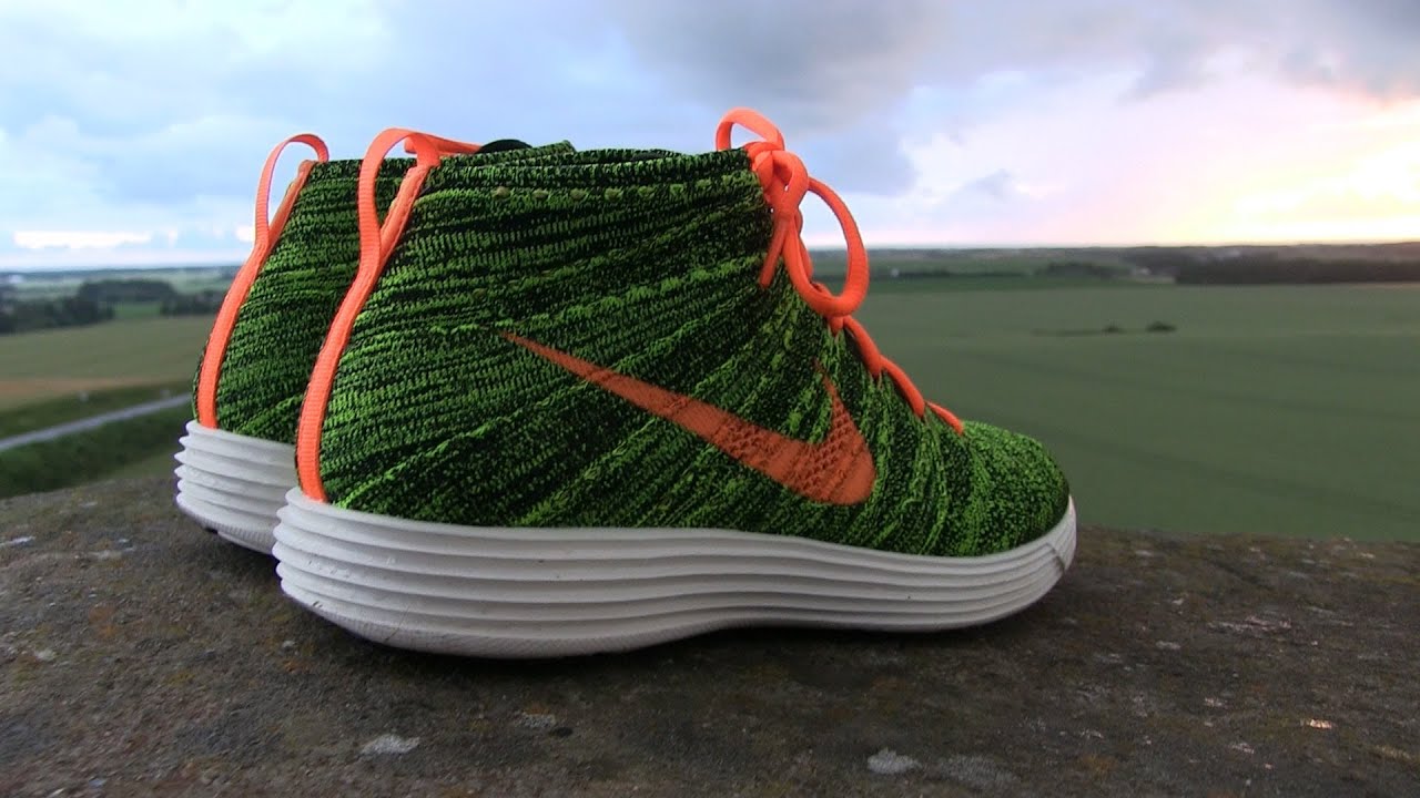 NIke Lunar Flyknit Chukka (Green / Orange) - Quick Review + On Feet