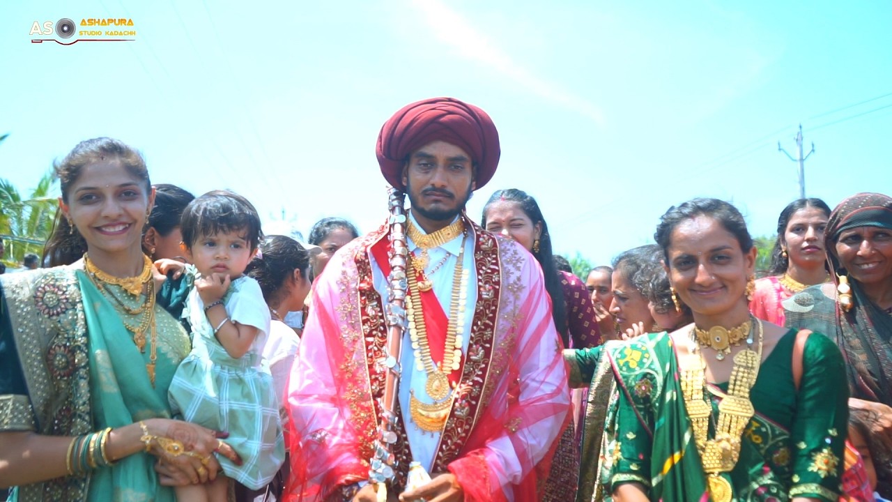 Traditional jaan swagat જાન સ્વાગત વર પોખણા