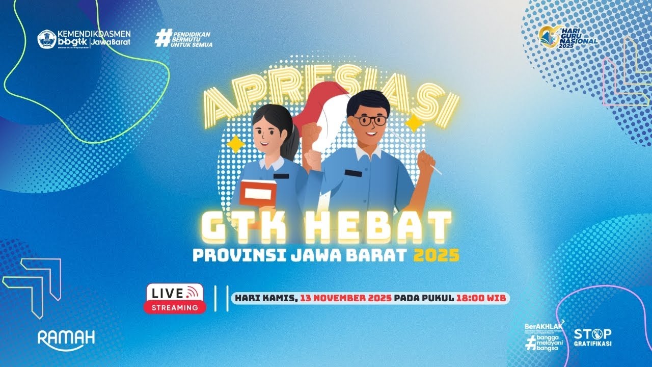 Penganugerahan Apreasi GTK Provinsi Jawa Barat Tahun 2025