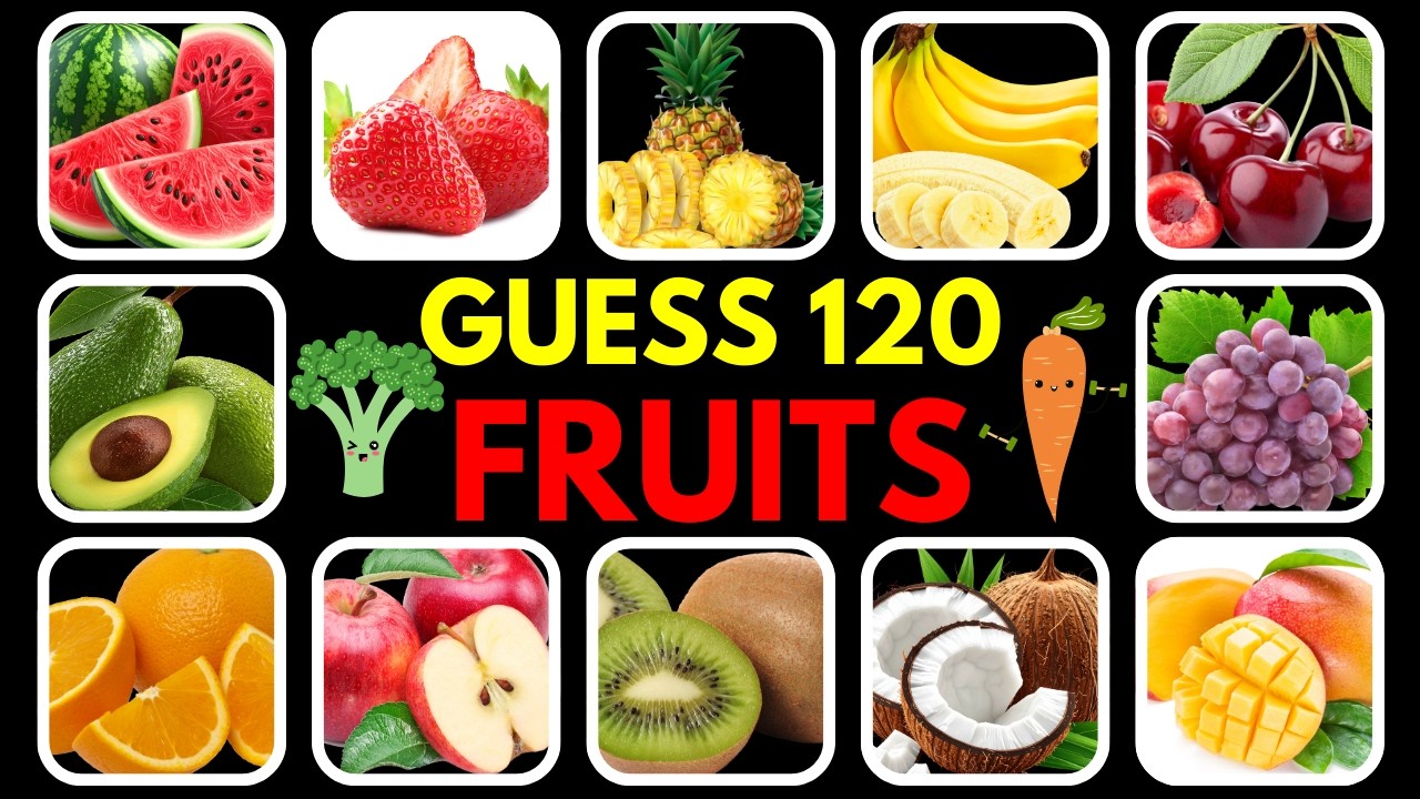 Угадай 120 фруктов за 3 секунды 🍓🍍 | Легко, сложно, невозможно. 99% — провал!