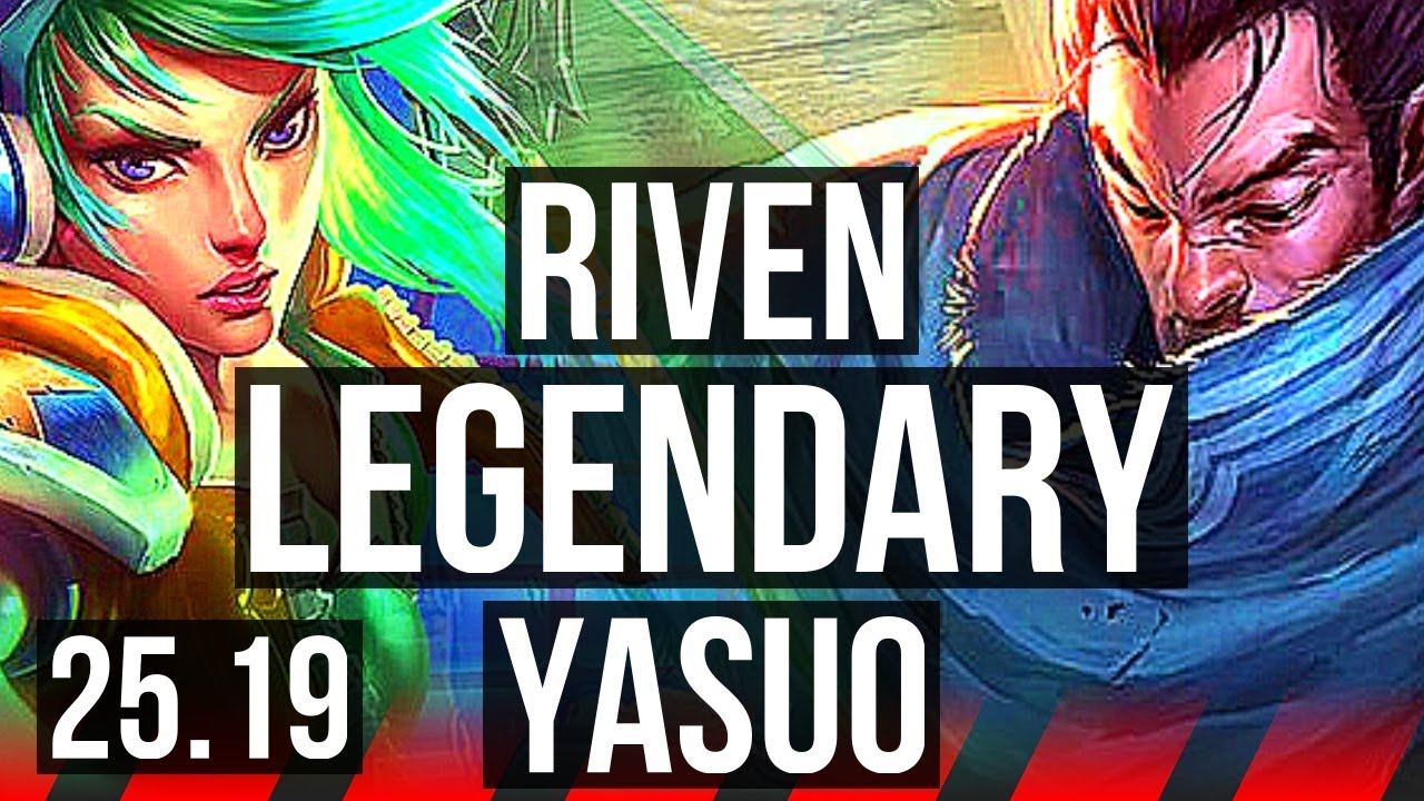 RIVEN vs YASUO (TOP) | 8 solo kills, 48k DMG, Legendary | KR Master | 25.19