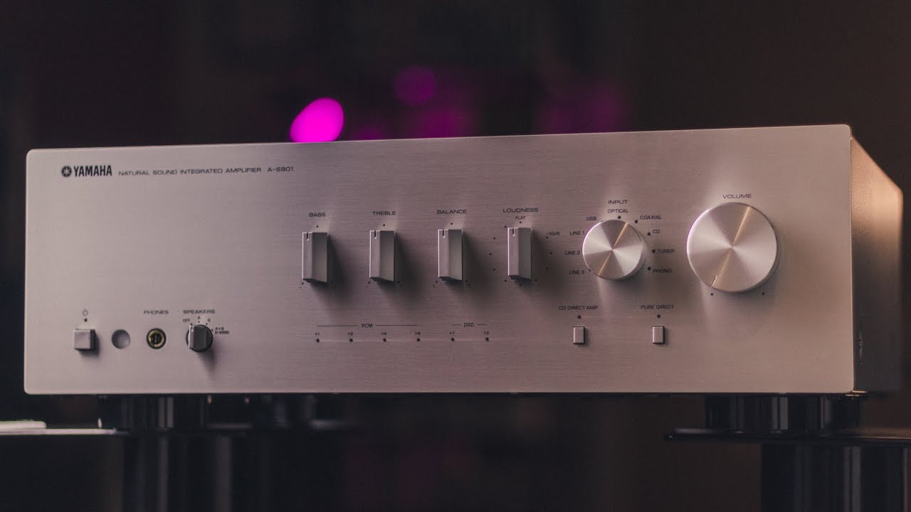 Yamaha A-S801 Erős&iacute;tő teszt + Monitor Audio Gold 200 &eacute;s KEF R3
