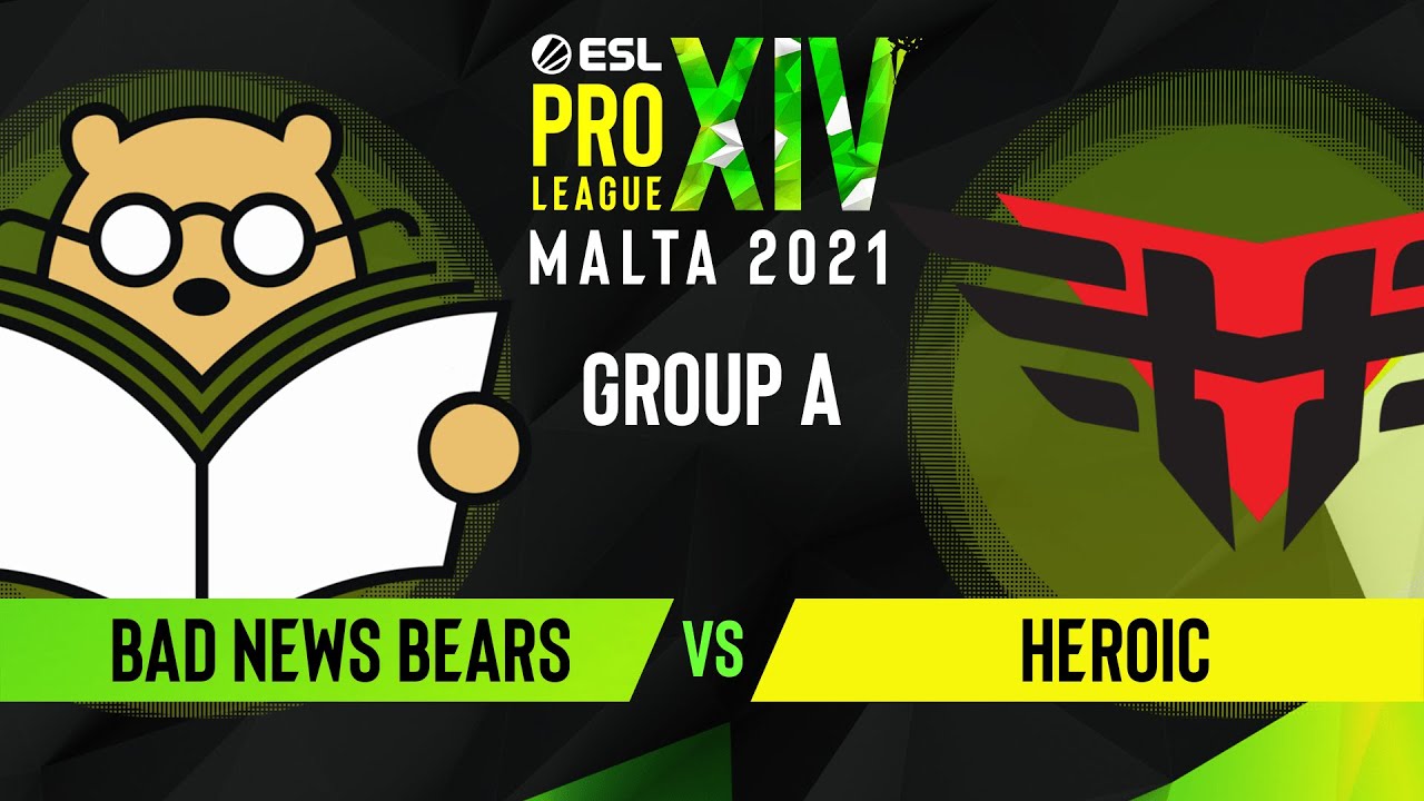 CS:GO - Heroic vs. Bad News Bears [Mirage] Map 1 - ESL Pro League Season 14 - Group A