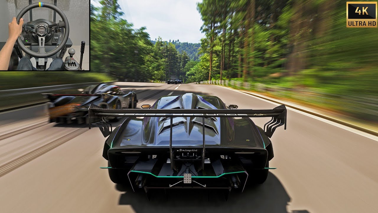 1580HP Lamborghini Essenza VS Extreme Hypercars | Forza Horizon 6 Steering Wheel