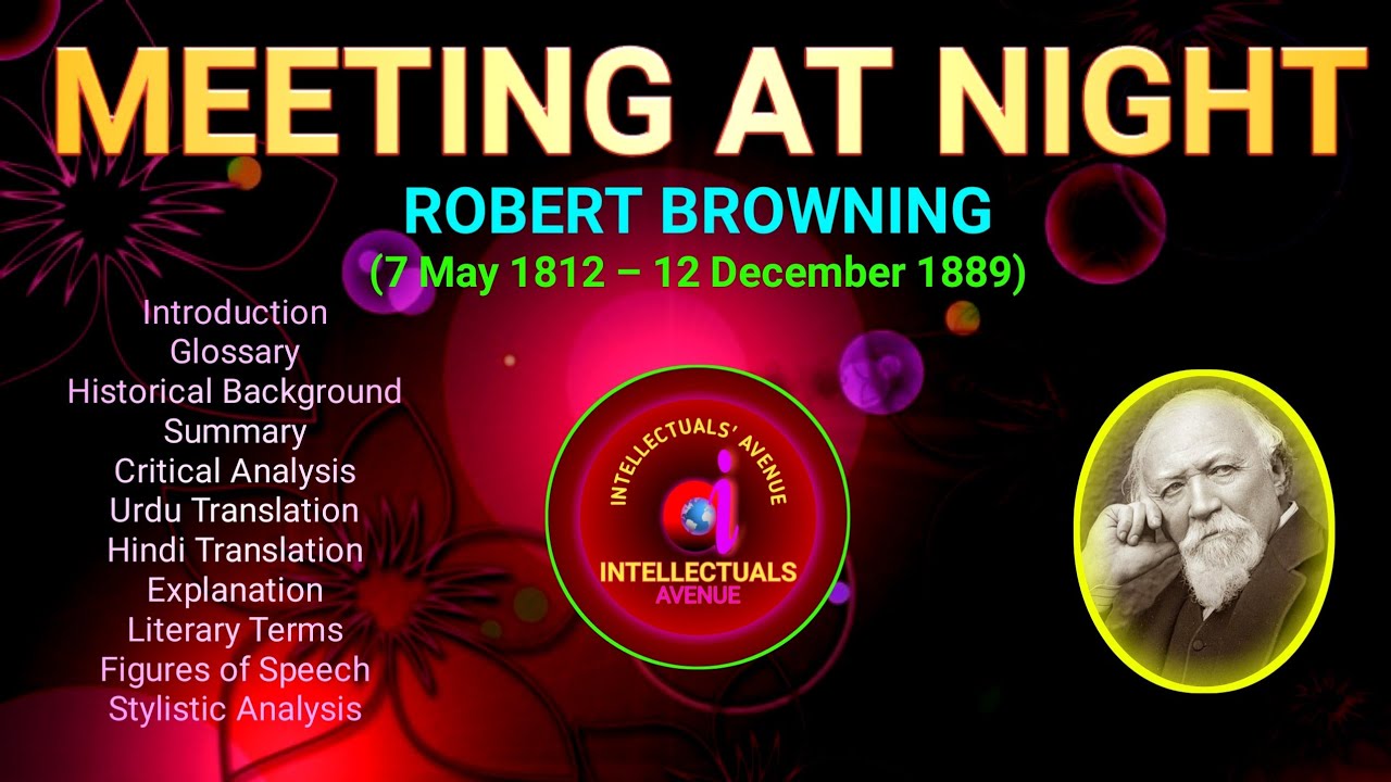Meeting at Night by Robert Browning Translation Literary Terms Figures of Speech Hindi Urdu