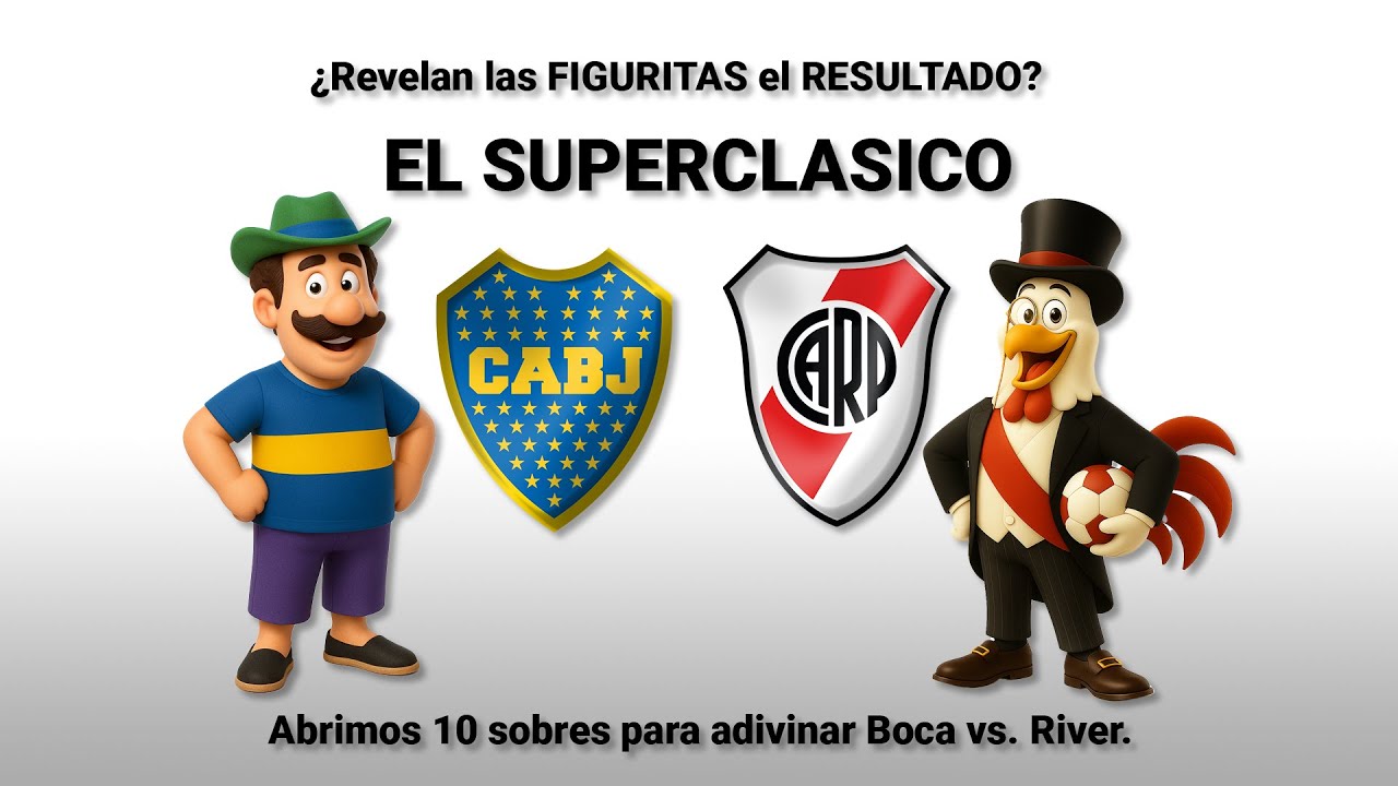 ¡IMPOSIBLE! ABRIMOS ESTOS SOBRES PANINI y EL RESULTADO DEL SUPERCLÁSICO FUE REVELADO !!!