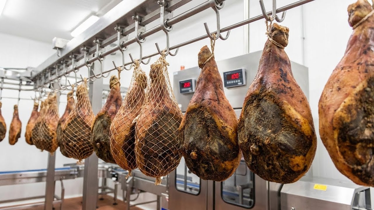 Mysterious Factory Production of Salted Pork Legs