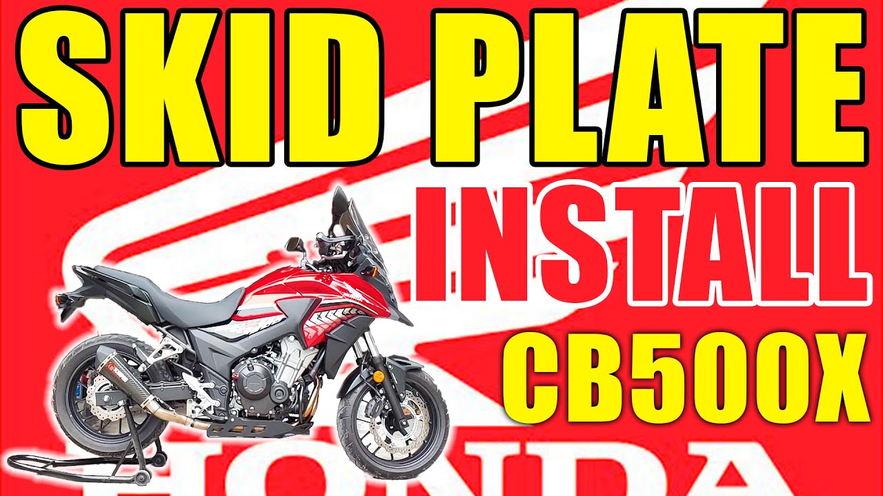 Skid Plate Installation Guide for Honda CB500X 2013-2019 - Tool Sizes and Torque Specs