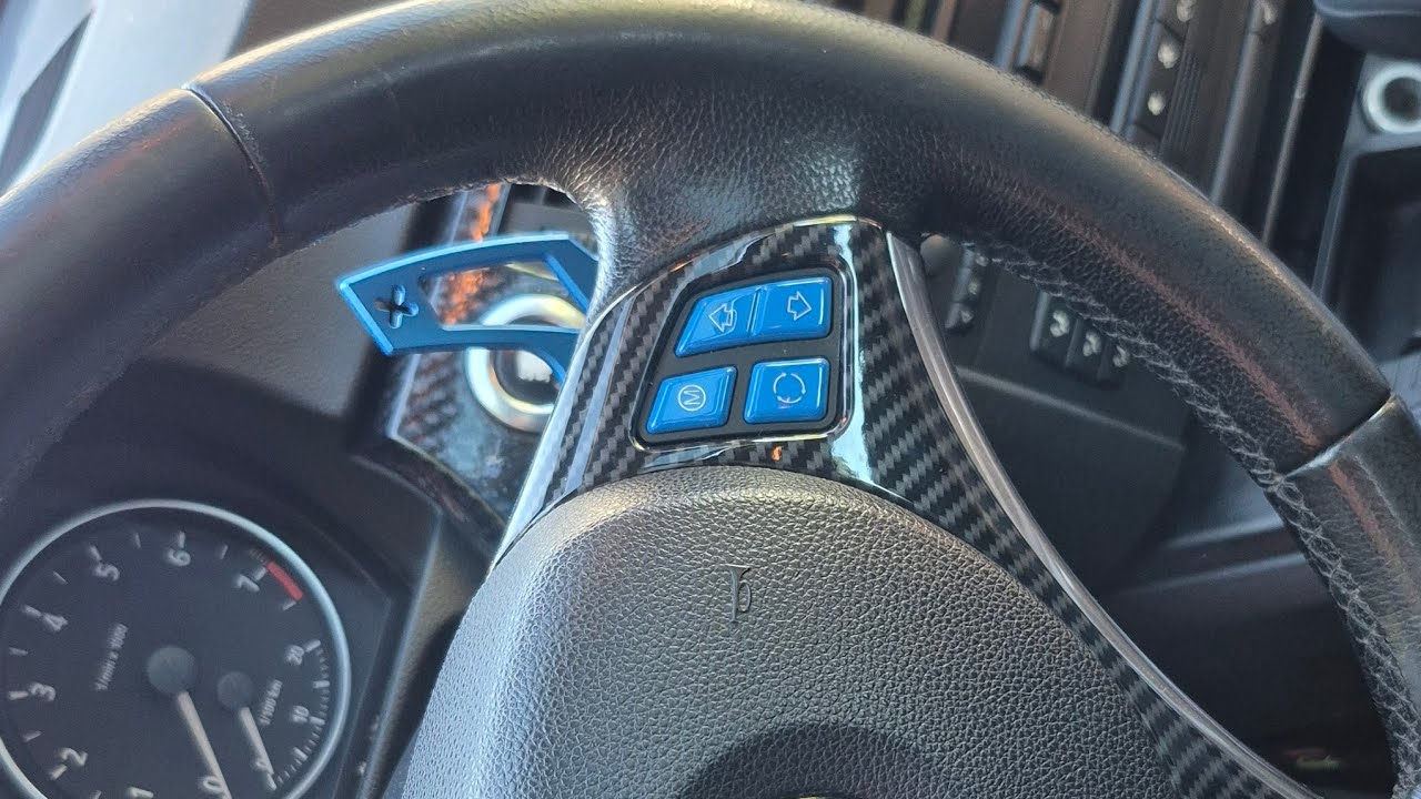 BMW E90 325i-NRW Paddle Shifter Install + Left Paddle Pull To Downshift Rewire