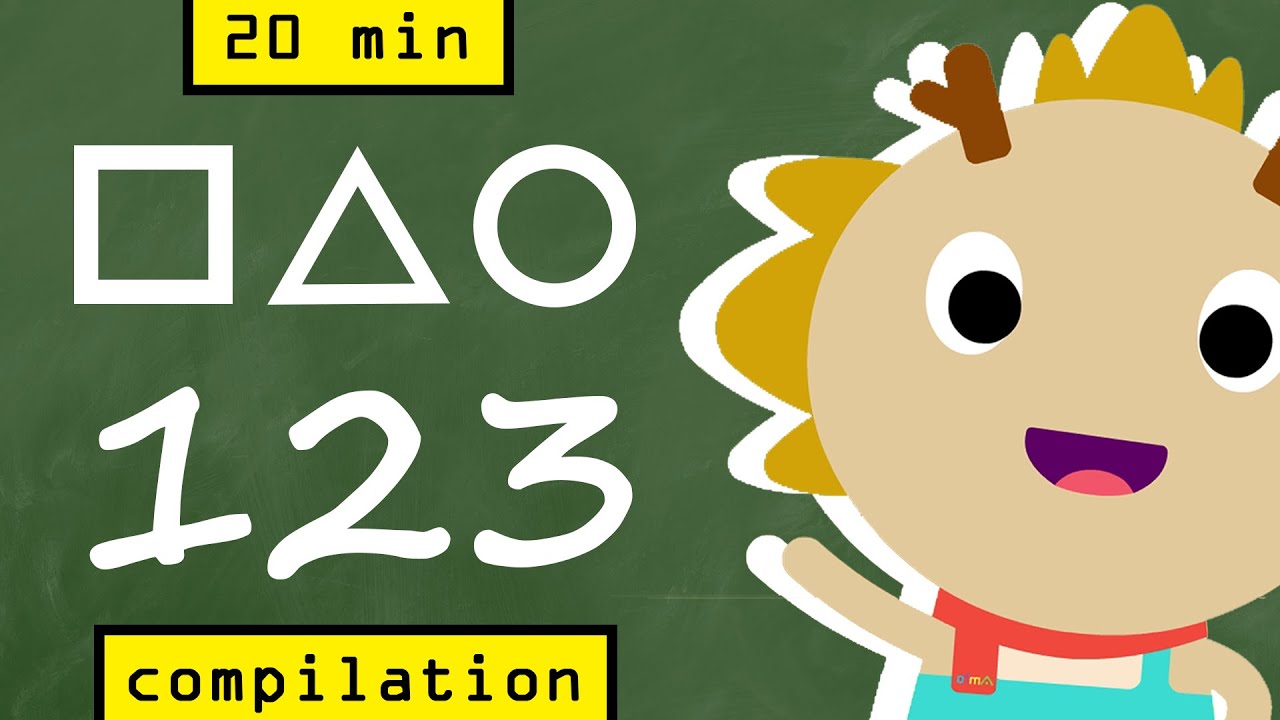 Shapes & Numbers + More | COMPILATION | Wormhole English - Songs for kids