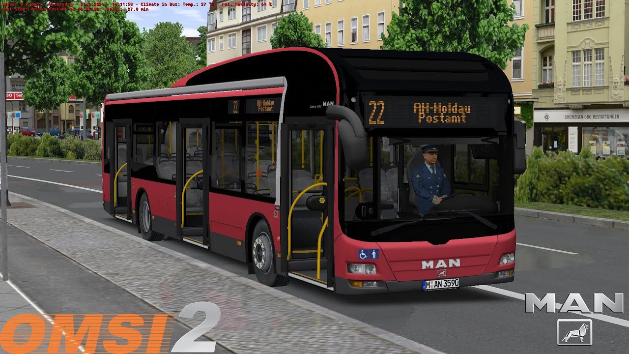 Omsi 2 - Ahlheim Laurenzbach Updated - Line 22 - MAN Lion's City Hybrid