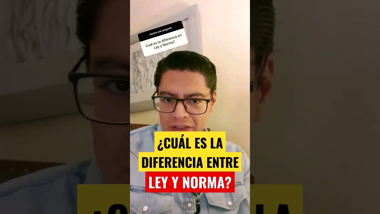 DIFERENCIA ENTRE LEY Y NORMA #derecho #motivation