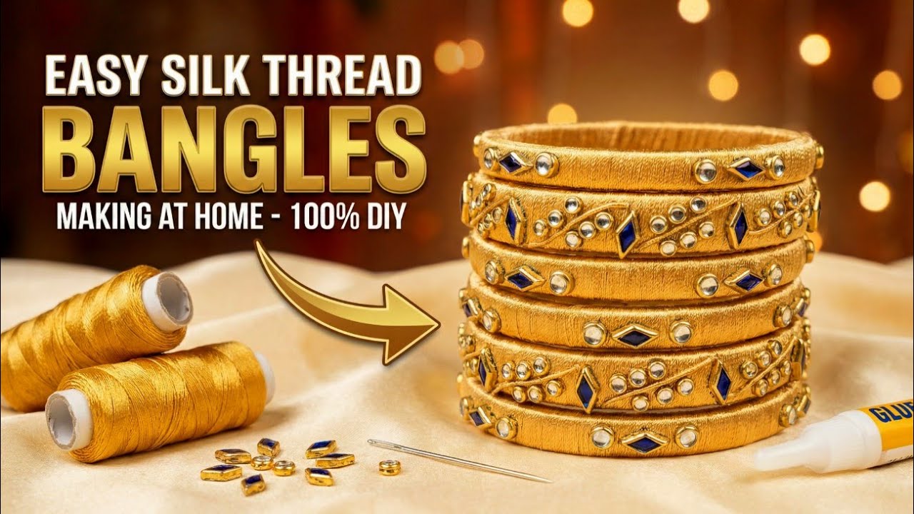 Easy silk thread Bangles at home Business 💰  #bangles  #subscribe  #youtubevideo 