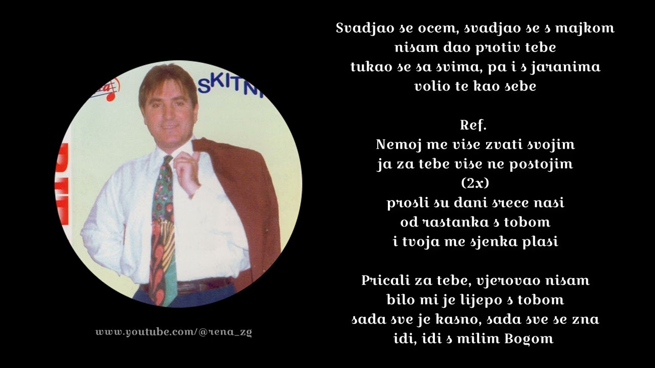 Rifat Tepic - Nemoj Me Vise Zvati Svojim (1996 + tekst)
