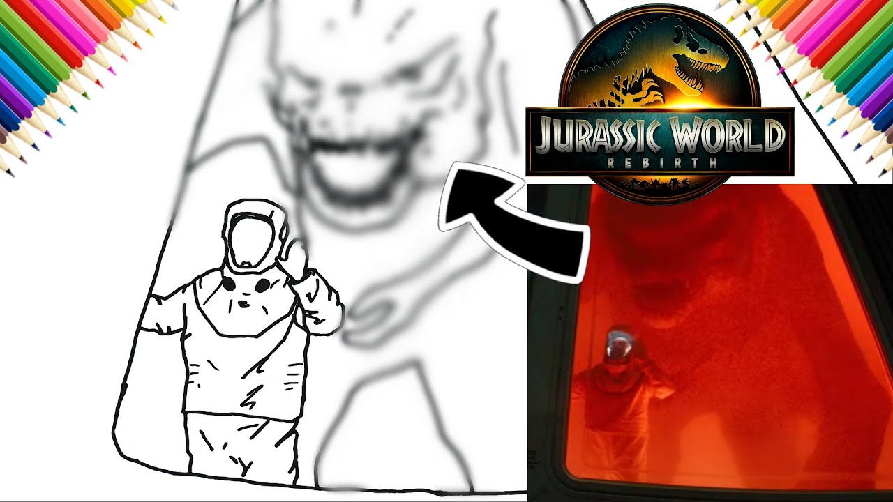 How to Draw a new Hybrid - D-Rex 💀 | Jurassic World Rebirth