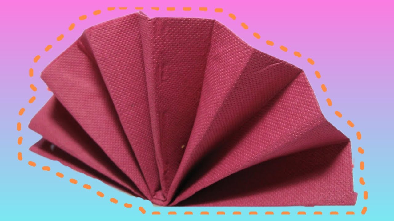 Table Decoration: Standing Fan Napkin Fold Tutorial