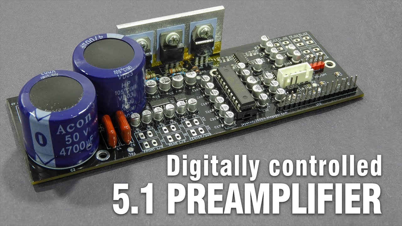 5.1 Channel audio preamplifier