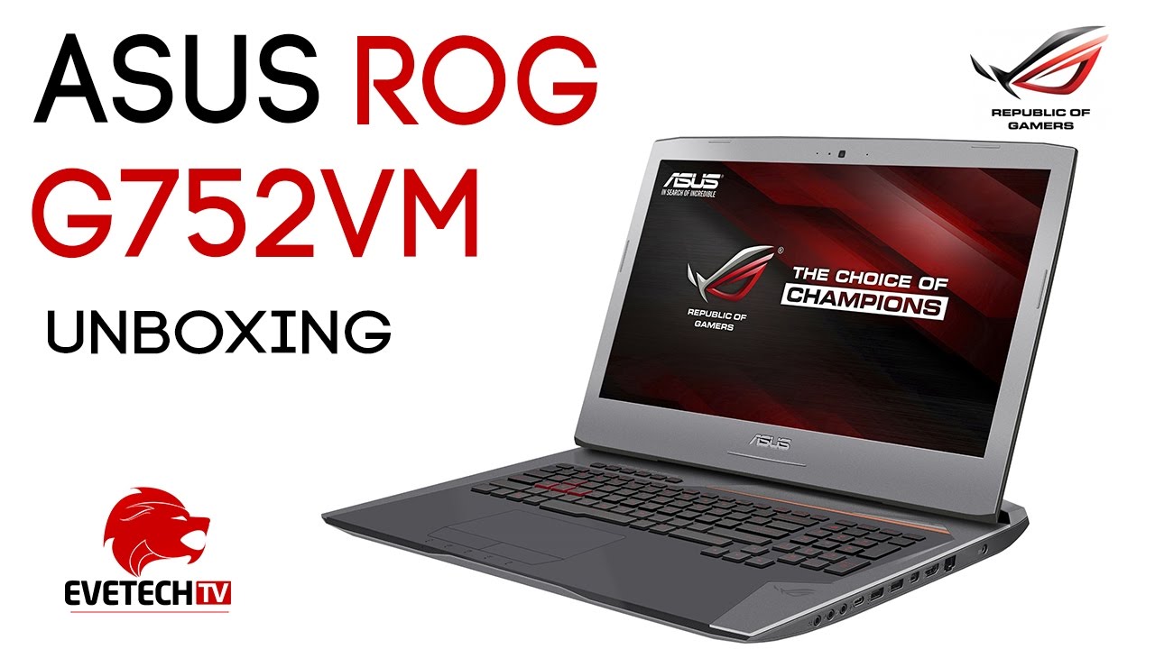 Unboxing the Asus G752VM and running benchmark tests