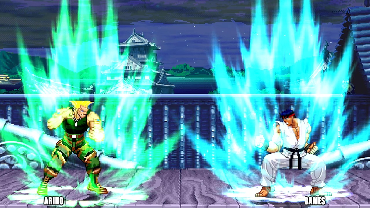 SONIC WIND GUILE VS ICE THUNDER RYU