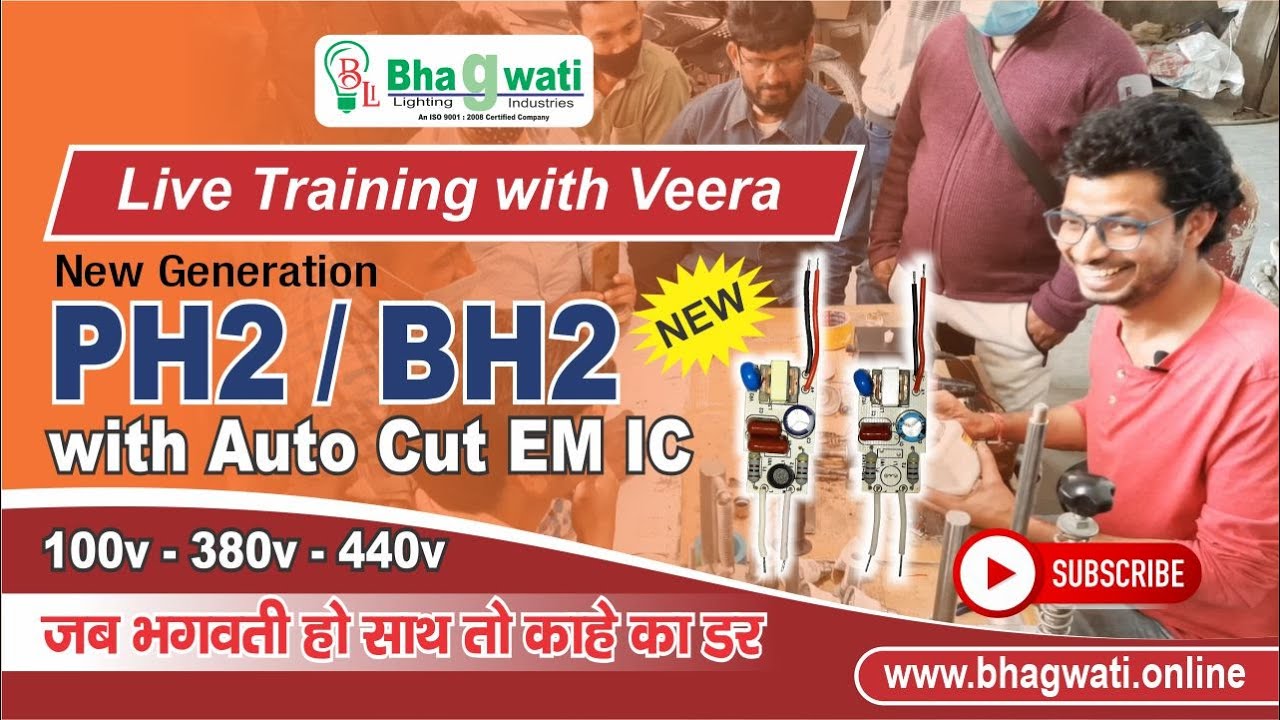 #2Free LED Live Training | New Generation PH2 & BH2 with Auto cut EM IC | Making, Ageing, Repairing
