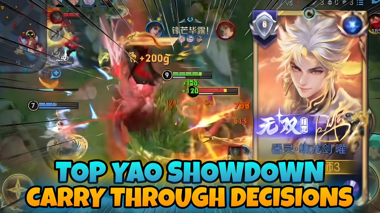 TOP CHINA YAO SHOWDOWN 🤫 UNSTOPPABLE CARRY WITH HIGH-SKILL DECISIONS | HONOR OF KINGS