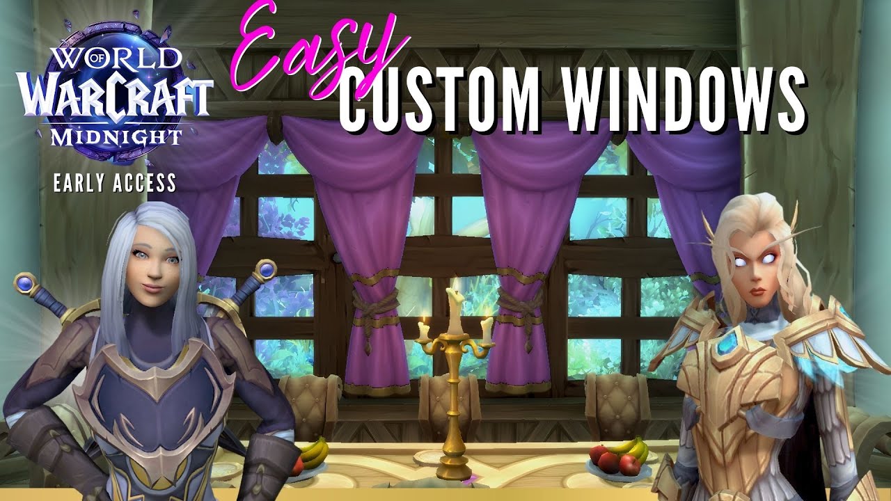 WoW Housing Tutorial: Easy & Cozy Custom Windows!